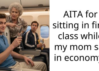 AITA for sitting in first cla*s while my mom sat in economy?