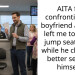 AITA for confronting my boyfriend after he left me to take a jump seat alone while he chased a better seat for himself?
