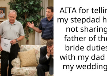 AITA for telling my stepdad he’s not sharing father of the bride duties with my dad at my wedding?
