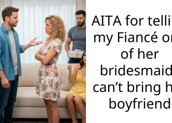 AITA for telling my Fiancé one of her bridesmaids can’t bring her boyfriend