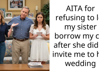 AITA for refusing to let my sister borrow my car after she didn’t invite me to her wedding
