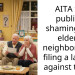AITA for publicly shaming two elderly neighbors and filing a lawsuit against them?