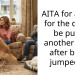 AITA for asking for the dog to be put in another room after being jumped on