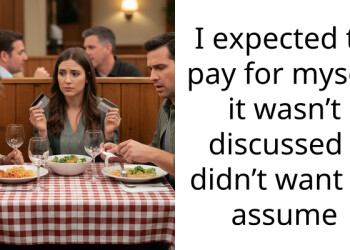 I expected to pay for myself it wasn’t discussed I didn’t want to a*sume