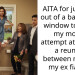 Man Escapes Through The Bathroom Window Just To Avoid His Mom’s Attempt Of Reuniting Him And His Cheating Ex