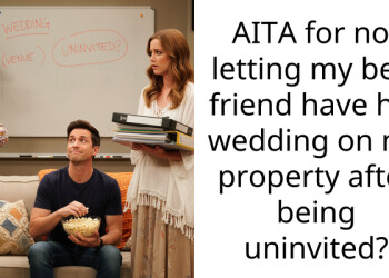 Man Refuses To Let His Best Friend Have Her Wedding On His Property After He Was Uninvited Over Something That Wasn’t His Fault
