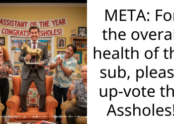 META: For the overall health of this sub, please up-vote the A*sholes!