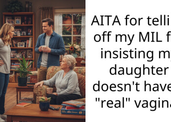 AITA for telling off my MIL for insisting my daughter doesn’t have a “real” v***na?