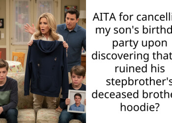 My Son Destroyed His Stepbrother’s Deceased Brother’s Hoodie And I Cancelled His Birthday Party