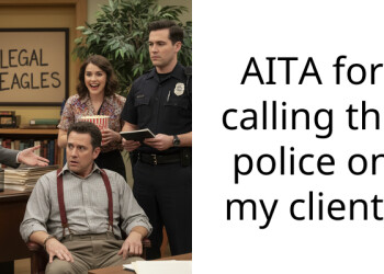 AITA for calling the police on my client?