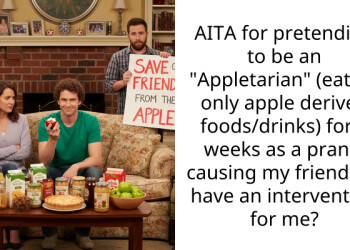 Man Pretends To Be An “Appletarian” For Three Weeks To Prank His Friends, Only To Be Dumped Later On