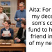 My family is furious I gave my late son’s college fund to his best friend instead