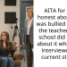 AITA for being honest about how I was bullied and how the teachers at my school did nothing about it while being interviewed by a current student?