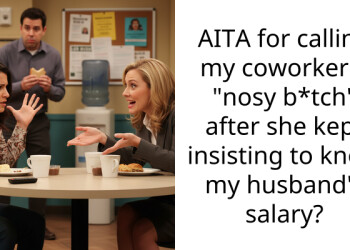 Frustrated Woman Snaps At New Coworker For Prying Into Her Husband’s Earnings
