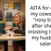 Frustrated Woman Snaps At New Coworker For Prying Into Her Husband’s Earnings