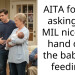 AITA for not asking my MIL nicely to hand over the baby for feeding?