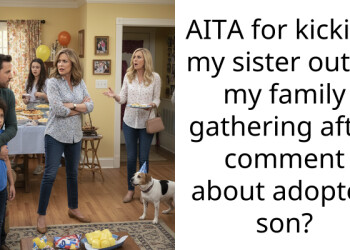 My Sister Demanded I Kick Out My Adopted Son From My Birthday Party So I Kicked Her Out
