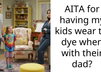 Ex-husband sells our daughters’ clothes online so I sent them to his family party in tie-dye