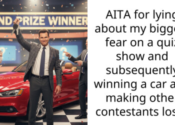 AITA for lying about my biggest fear on a quiz show and subsequently winning a car and making other contestants lose?