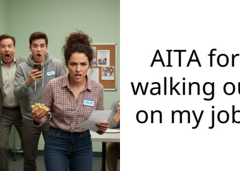 AITA for walking out on my job?