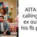 AITA for calling my ex out on his fb post?