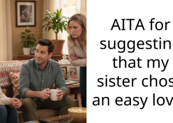 AITA for suggesting that my sister chose an easy love?