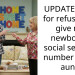 UPDATE: AITA for refusing to give my newborn’s social security number to my aunt.