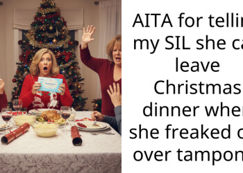 Redditor Kicks Out Her Sister-In-Law During Christmas Dinner After She Makes a Scene Over a Box of Tampons