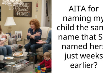 AITA for naming my child the same name that SIL named hers just weeks earlier?