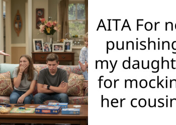 AITA For not punishing my daughter for mocking her cousin?