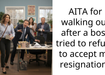 Woman Quits On The Spot When Toxic Boss Refuses To Accept Her Two-Weeks’ Notice, Faces Backlash From Colleagues For Leaving Them Stranded