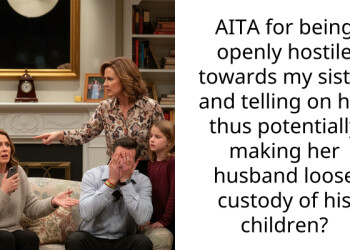 AITA for being openly hostile towards my sister and telling on her thus potentially making her husband loose custody of his children?