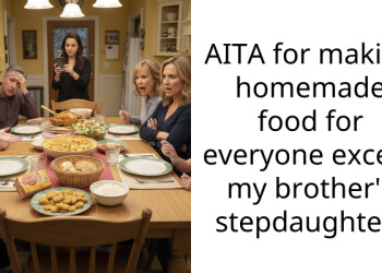AITA for making homemade food for everyone except my brother’s stepdaughter?