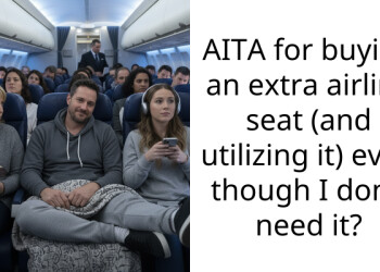 AITA for buying an extra airline seat (and utilizing it) even though I don’t need it?