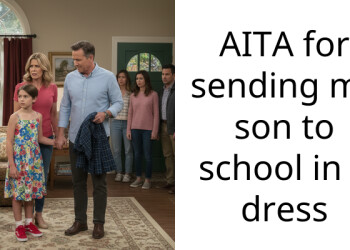 AITA for sending my son to school in a dress