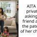 AITA for privately asking my friend about the paternity of her children