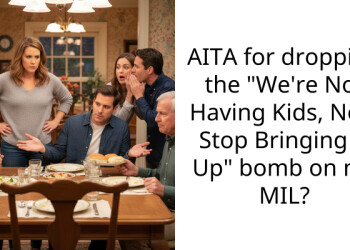 AITA for dropping the “We’re Not Having Kids, Now Stop Bringing It Up” b**b on my MIL?