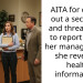 AITA for calling out a secretary and threatening to report her to her manager after she revealed health information?