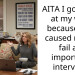 AITA I got mad at my wife because she caused me to fail an important interview