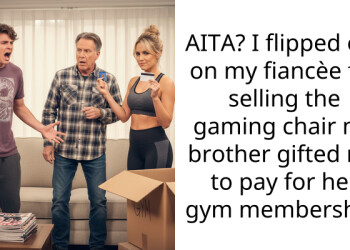 AITA? I flipped out on my fiancèe for selling the gaming chair my brother gifted me to pay for her gym membership.