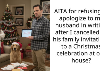 Man Furiously Demands Written Apology From Wife For Sending Ma*s Text To His Family Members, Cancelling Invitations To Their Upcoming Christmas Party