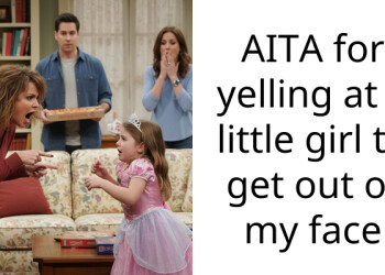 AITA for yelling at a little girl to get out of my face