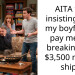 AITA for insisting that my boyfriend pay me for breaking my $3,500 model ship?