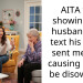 AITA for showing my husband the text his mom sent me and causing her to be disowned?