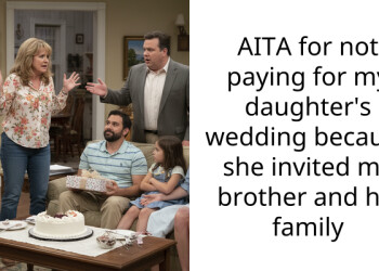 AITA for not paying for my daughter’s wedding because she invited my brother and his family