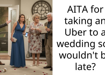 AITA for taking an Uber to a wedding so I wouldn’t be late?