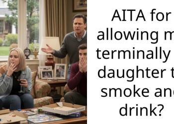 AITA for allowing my terminally ill daughter to smoke and drink?