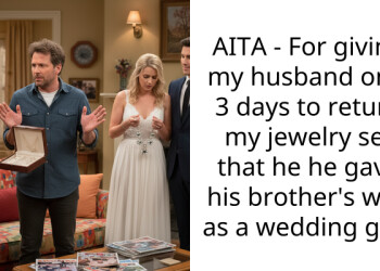 Jobless Husband Steals Wife’s Pricey Heirloom Jewelry to Give to His Brother’s New Spouse, Then Calls Her a Financial A**ser When She Threatens to Stop Paying Their Bills