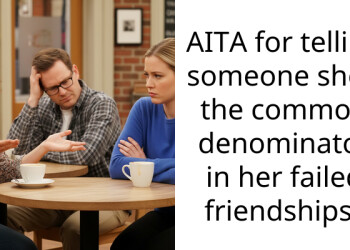 AITA for telling someone she’s the common denominator in her failed friendships?