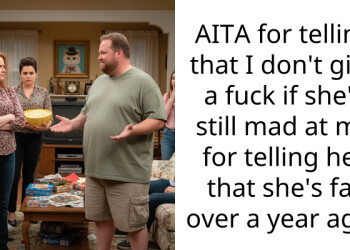 AITA for telling that I don’t give a f**k if she’s still mad at me for telling her that she’s fat over a year ago?